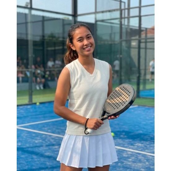 BAJU JERSEY PADEL JERSEY TENNIS JERSEY BADMINTON PREMIUM DESIGN White