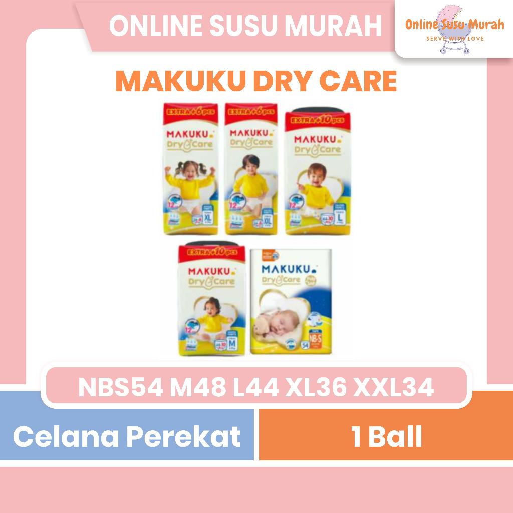 MAKUKU DRYCARE TAPE NBS 54 PANTS M 48 +10 L 44 +10 XL 36 +6 XXL 34 +6 DRY CARE POPOK BAYI PPKS