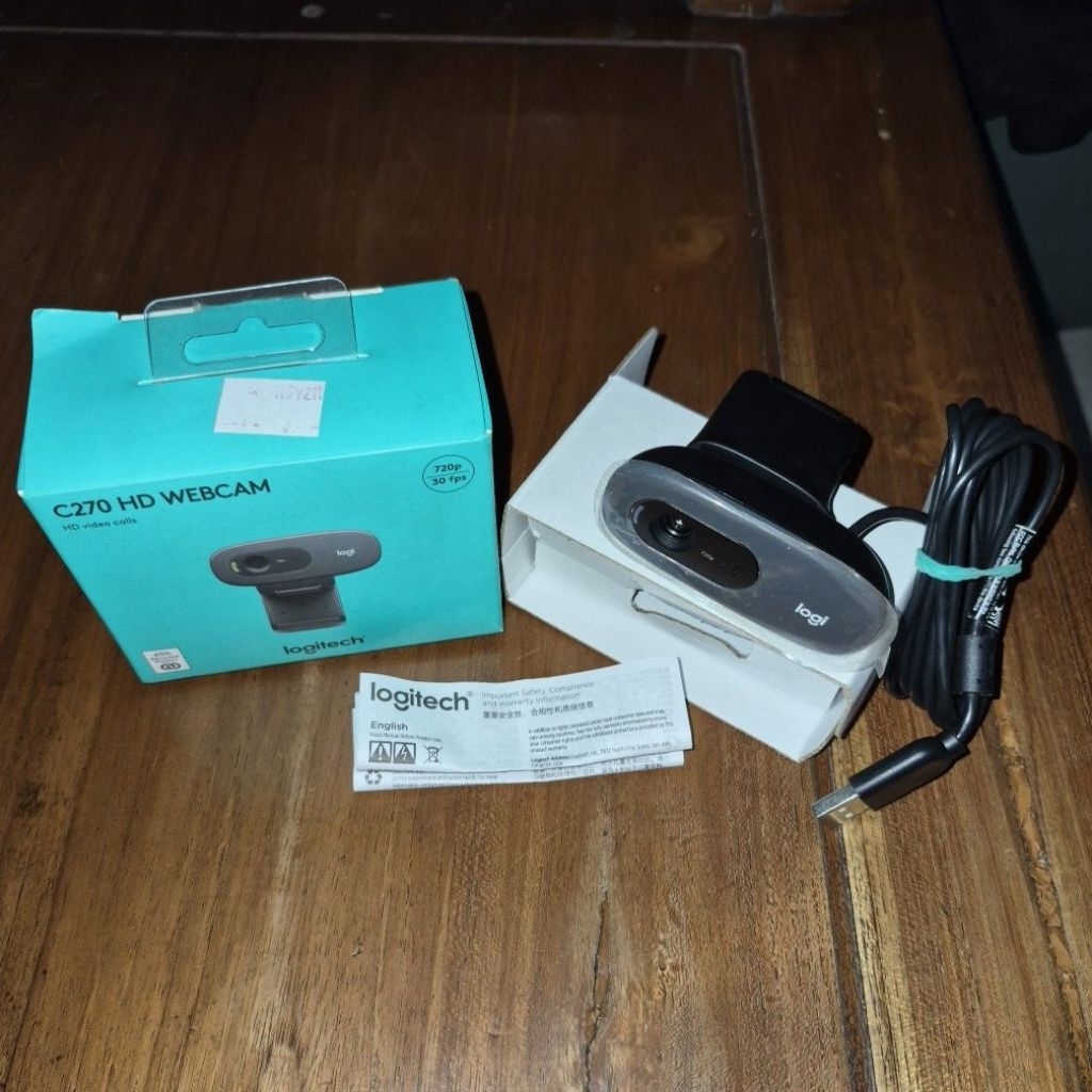 Logitech C270 HD Webcam 720p 30fps Second Like New