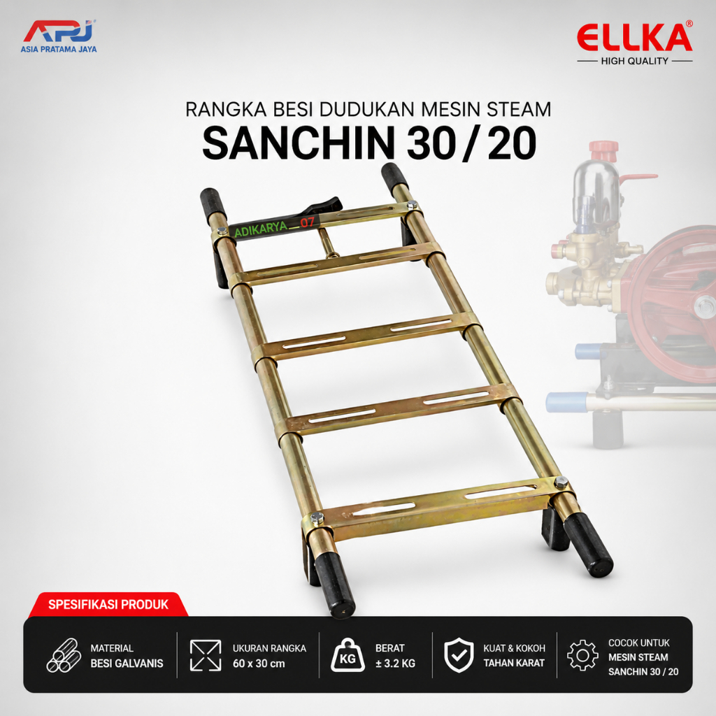 Sasis Frame Dudukan Mesin Steam Cuci Motor / Sasis Rangka Sanchin
