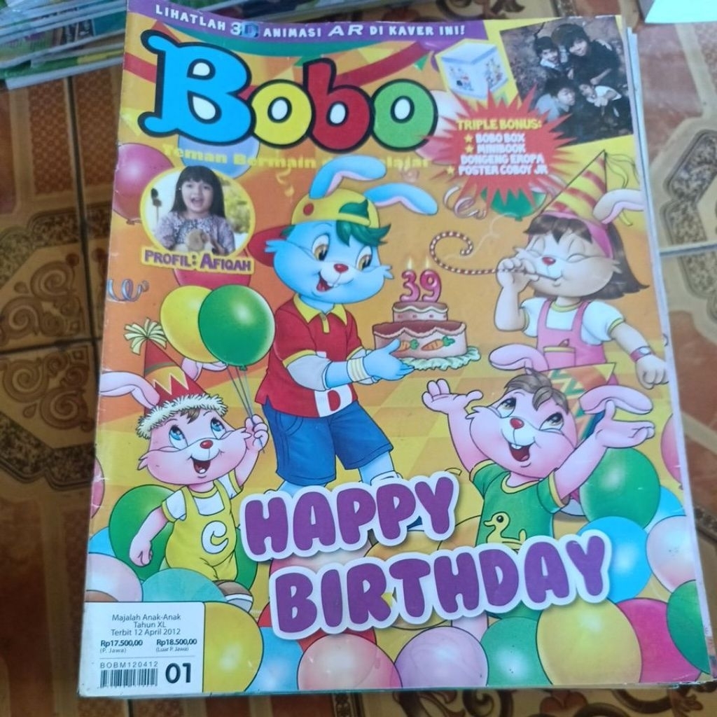 MAJALAH BOBO BEKAS KHUSUS THN 2012.RANDOM JUDUL