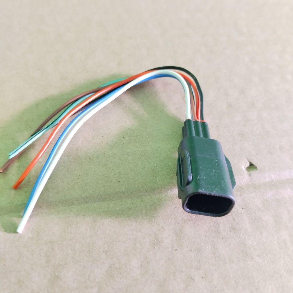 Soket Soket Kabel Sensor CKP pin 6. Beat. Vario. Scoopy. Genio. Pcx  Adv. Jantan/MALE