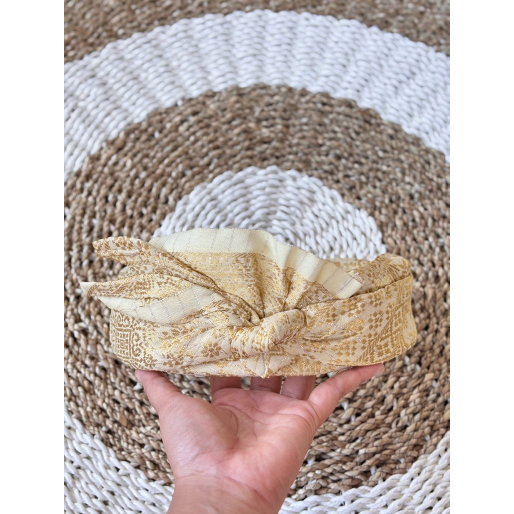 Udeng Songket Cream/Songketpalembang/UdengBali