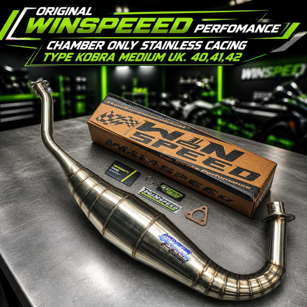 Chamber/Perut Knalpot Ninja 2 Tak R RR SS KIS ZX150 Stainlees Cacing COBRA Spek Standar/Porting WIN 