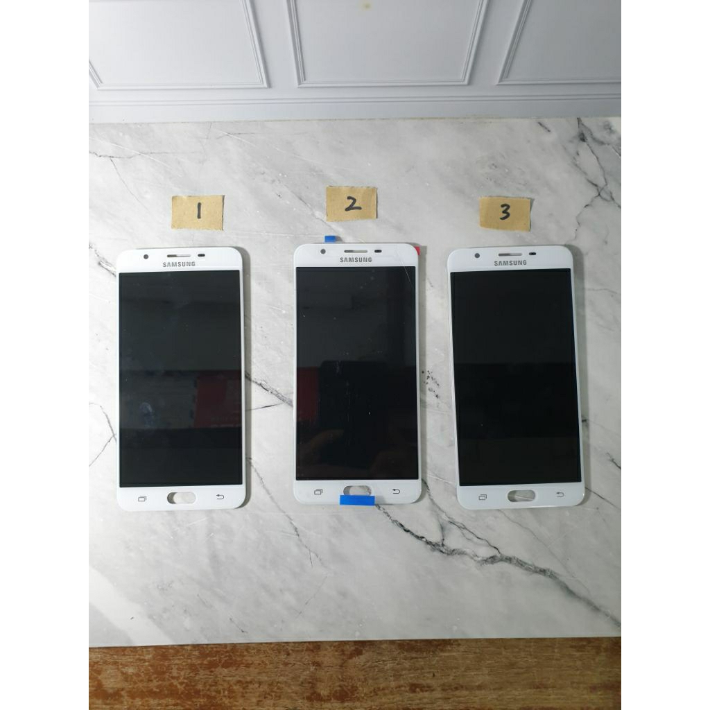 LCD Samsung J7 Prime ori copotan cabutan putih