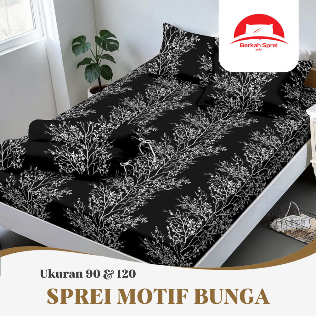 SPREI UKURAN 90 & 120 MOTIF BUNGA | SET SARBAN DAN SARGUL TINGGI 20CM | BUNGA KECIL AESTHETIC VINTAG