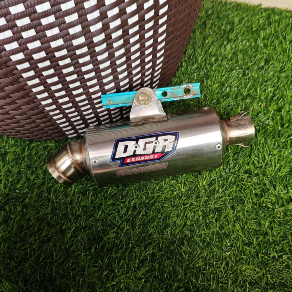 Knalpot DGR Exhaust Racing Oval Short Inlet 38 SarFul Second Bekas Yamaha Aerox 155