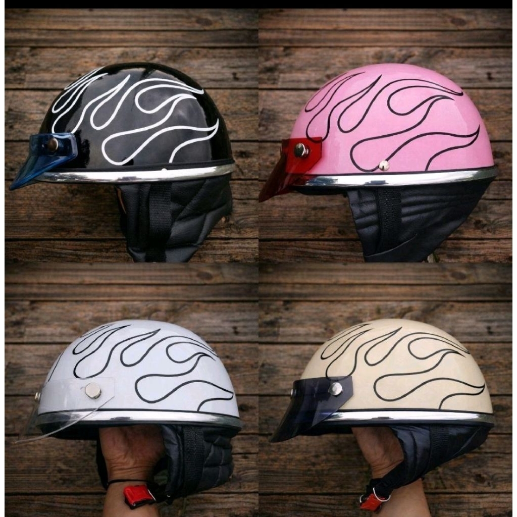 Helm Chip Retro Classic Motif Api