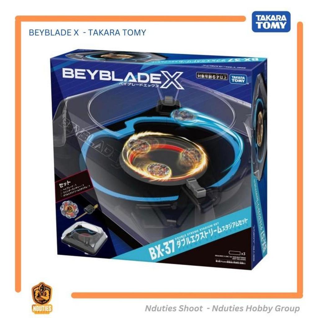 BX-37 Beyblade X Double Extreme Stadium Set + Bear Scratch 5-60F + Winder Launcher Takara Tomy Origi