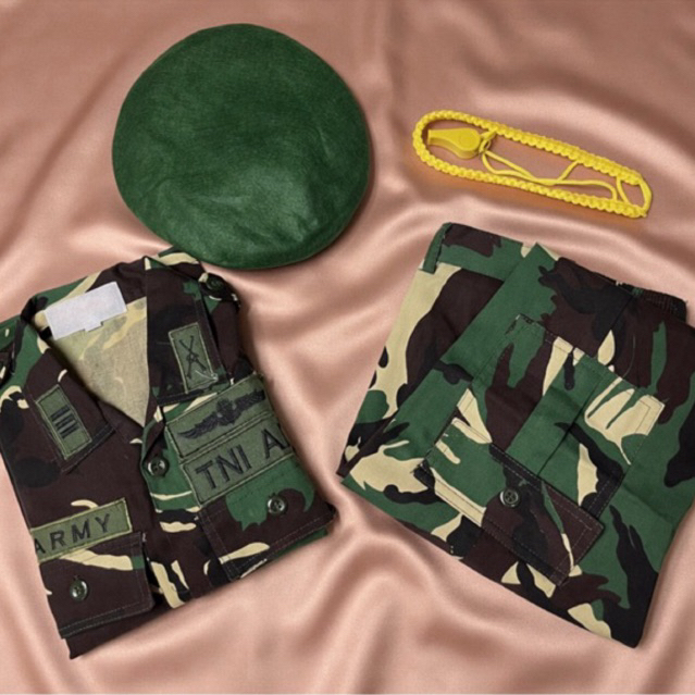 baju TNI AD anak lengan panjang / baju profesi / baju seragam TK / baju anak paud / baju karnaval / 