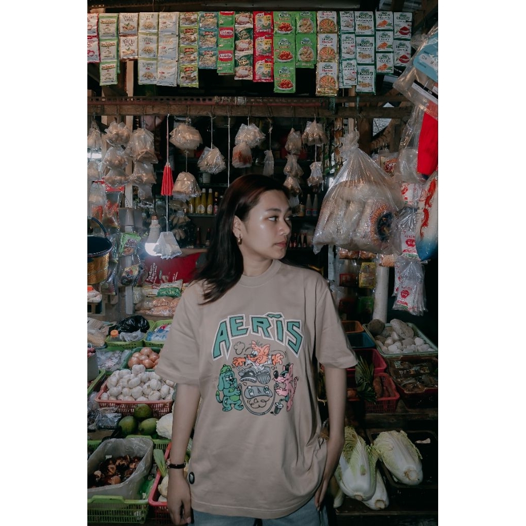 aeris~oversize tee. cotton combed 16s