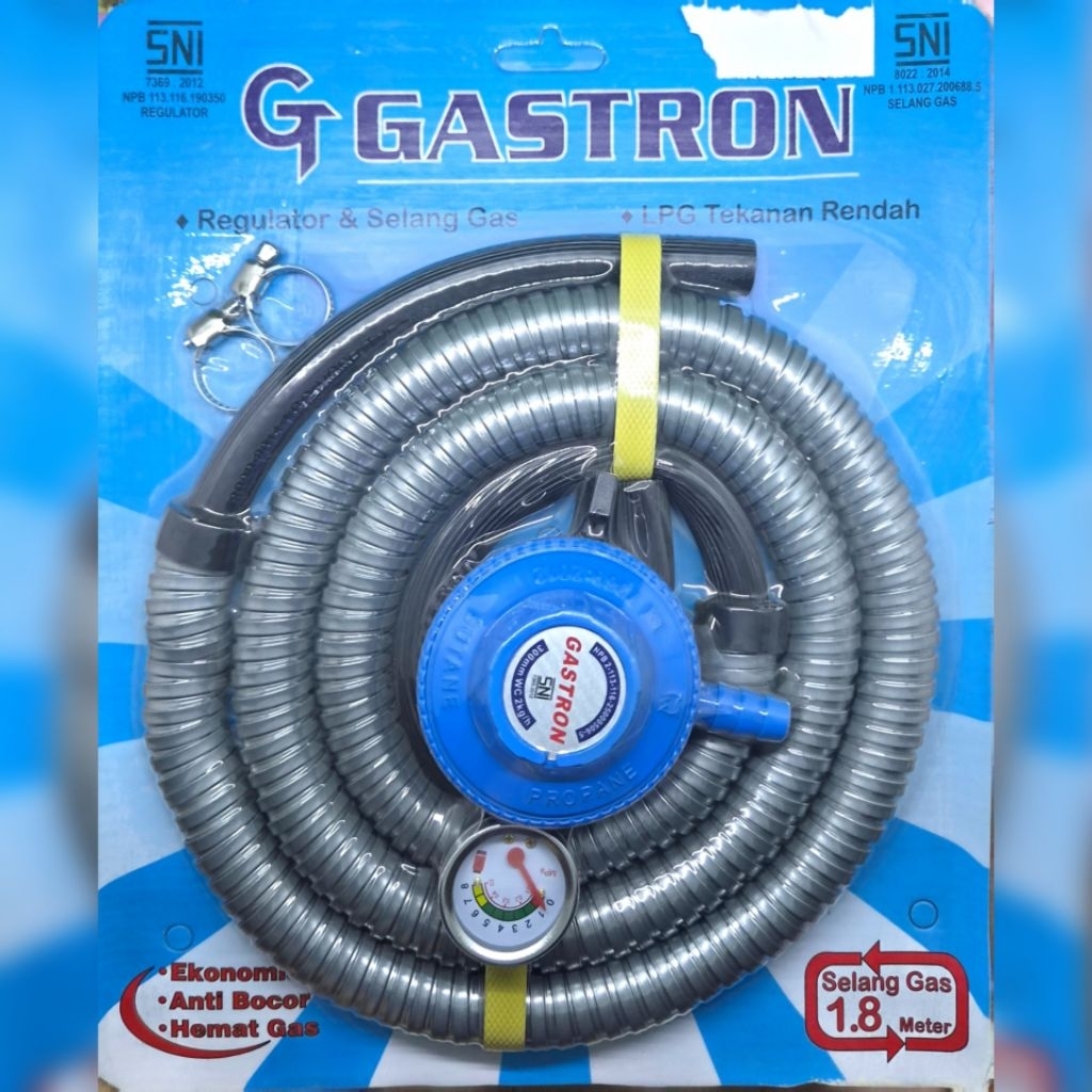 REGULATOR & SELANG GAS GASTRON