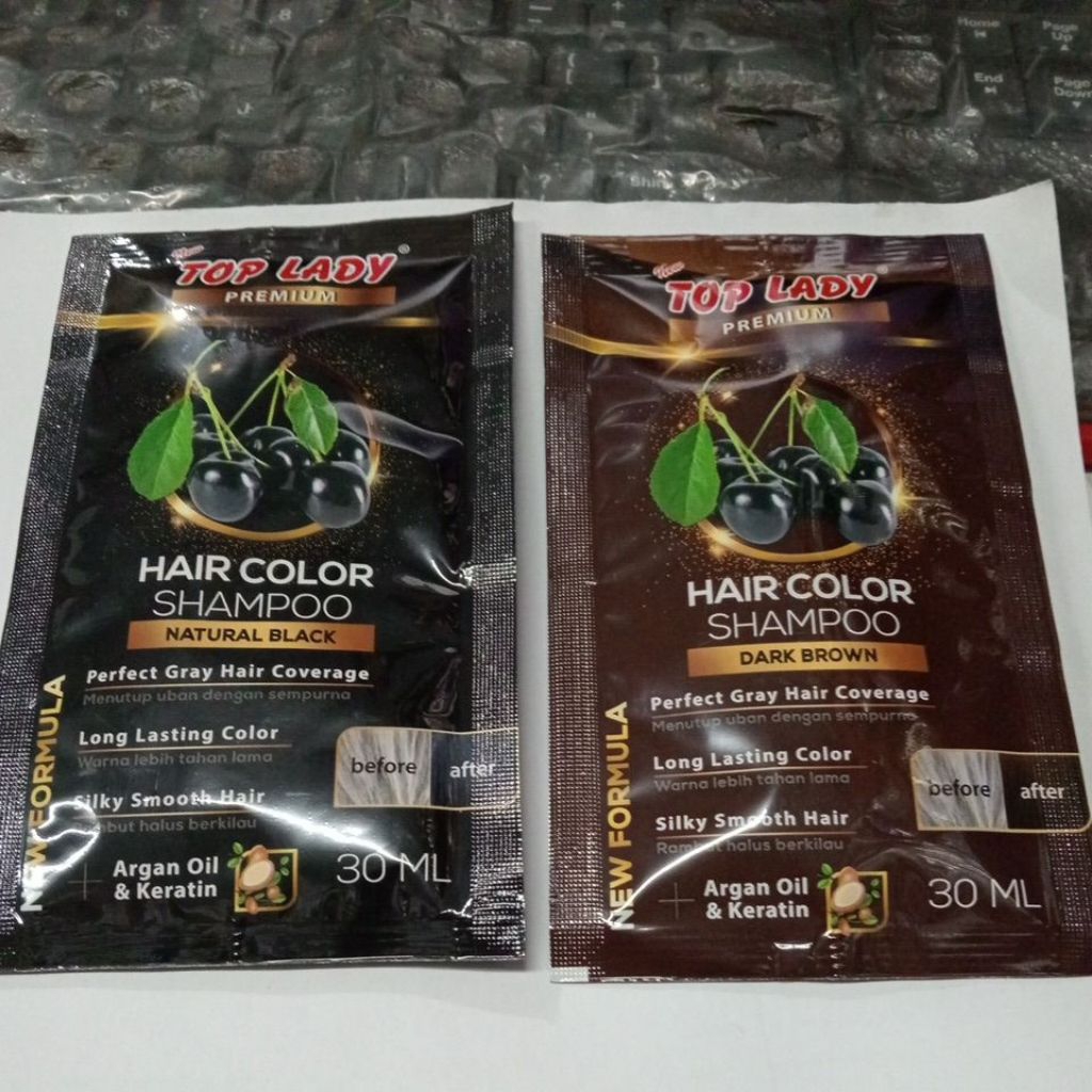 TOP LADY SHAMPOO CAT COLOR SACET 30ML | SAMPO PEWARNA RAMBUT