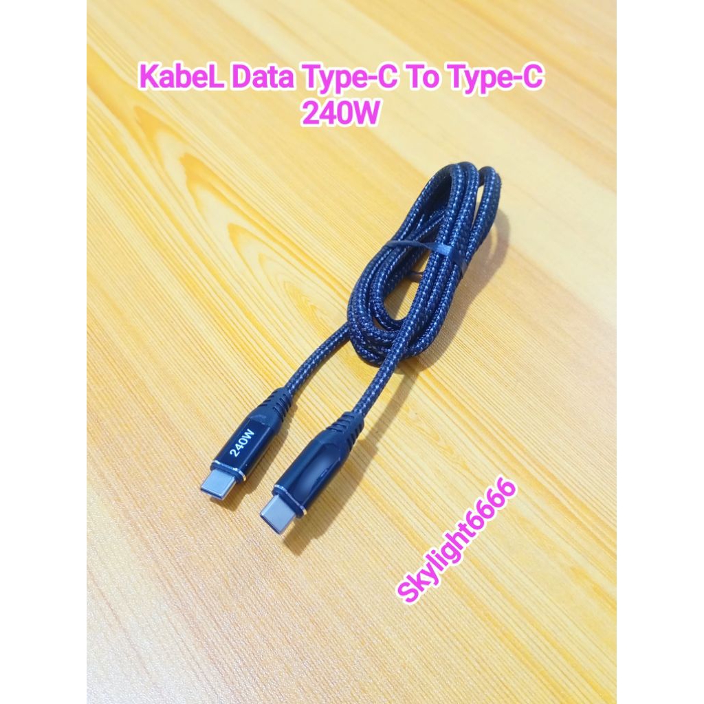 KabeL Data Type-C To Type-C 240W