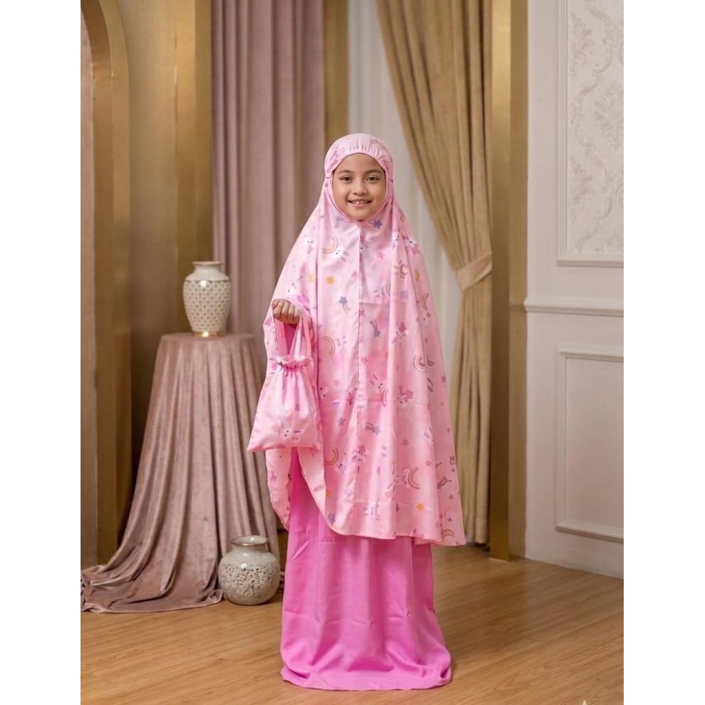 Mukena Anak Tanggung - Mukena Remaja / Mukena Karakter / Mukena ibu dan anak / Mukena Anak Karakter 