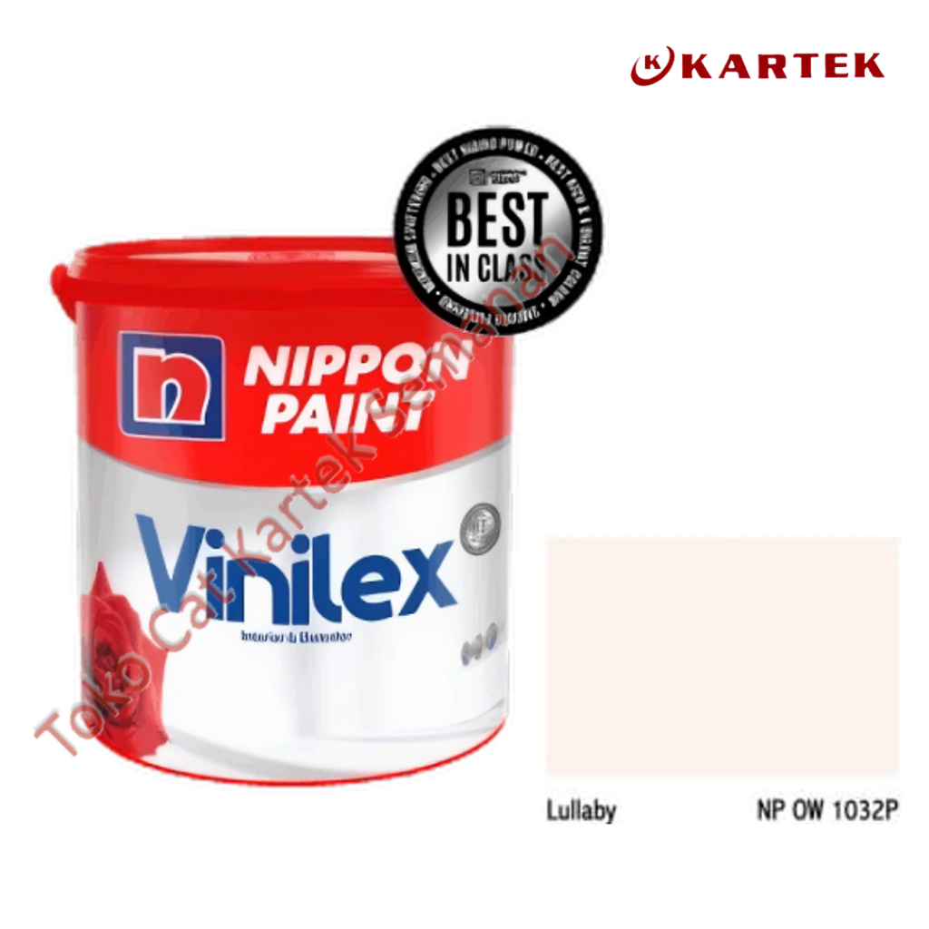Nippon Paint Vinilex LULLABY NP OW 1032P Cat Tembok Interior Eksterior Pink Soft 1kg 5kg