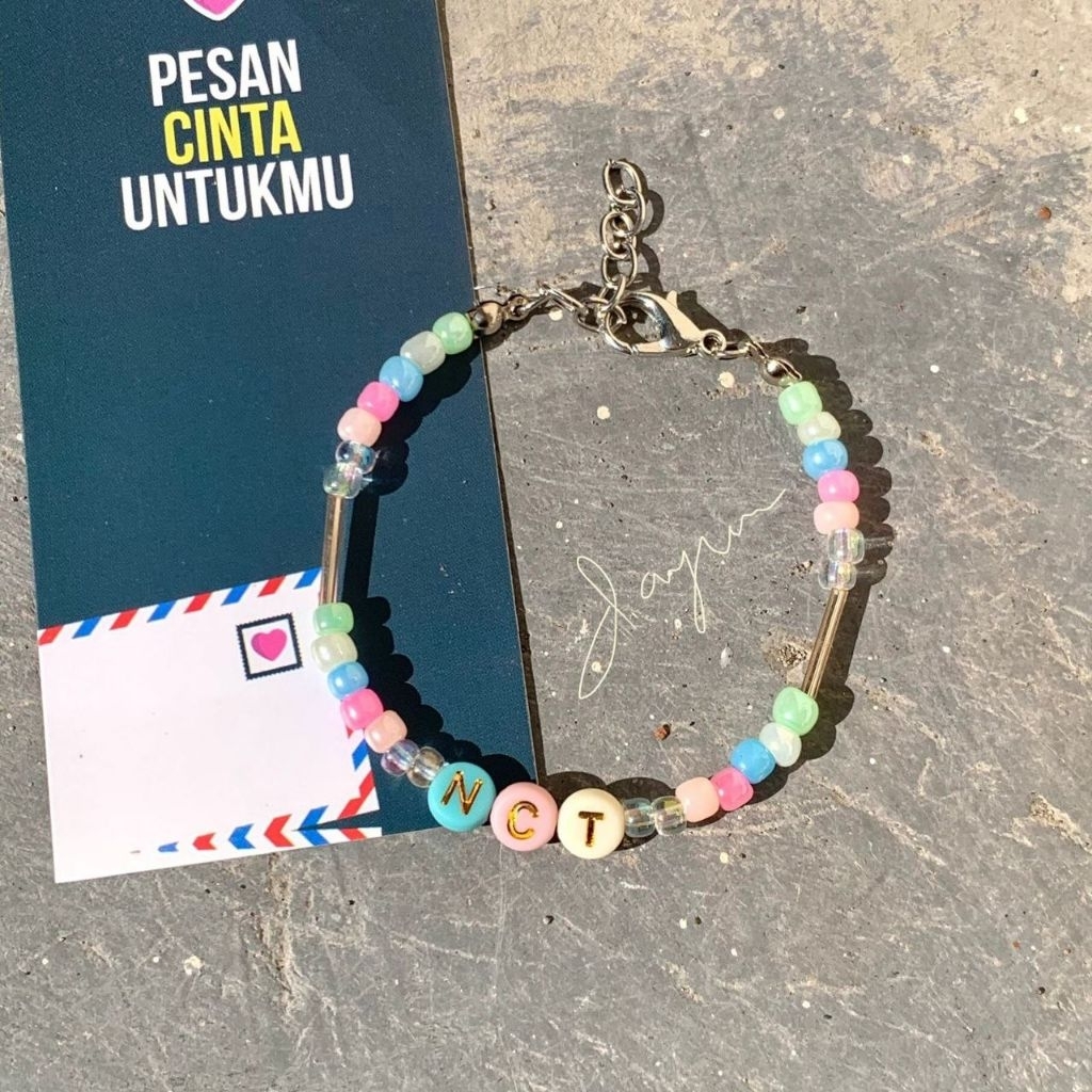 BEST SELLER*GELANG NAMA / GELANG HURUF / GELANG INISIAL HURUF CUSTOM AESTHETIC COUPLE EDITION
