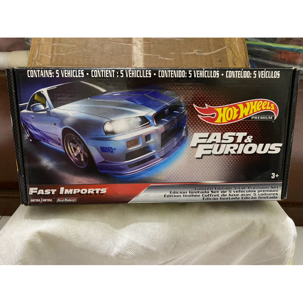 Hot Wheels Premium Fast Furious Fast Imports collection box kardus kosong
