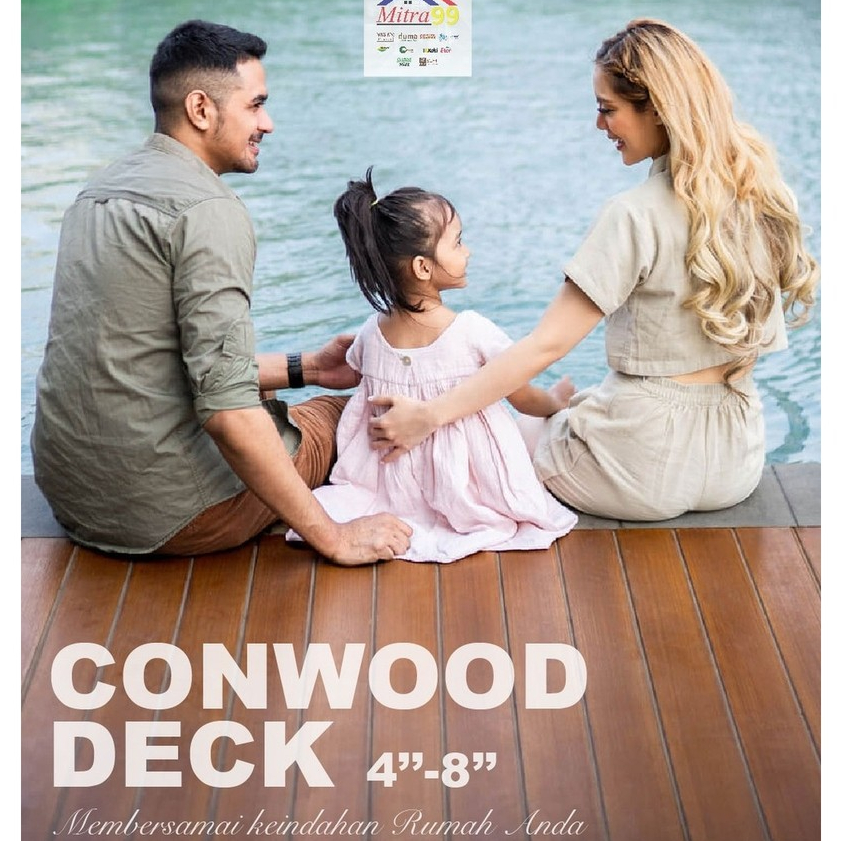 Conwood Deck 4"/Conwood Deck 6"/Conwood Deck 8"/Anti Rayap/Lantai Taman-Kolam