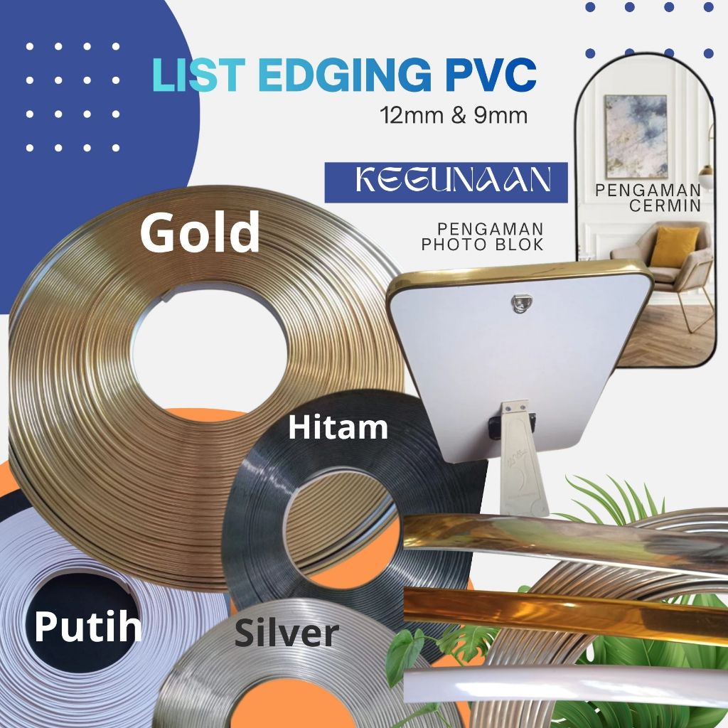 List Edging PVC 12mm 5Meter