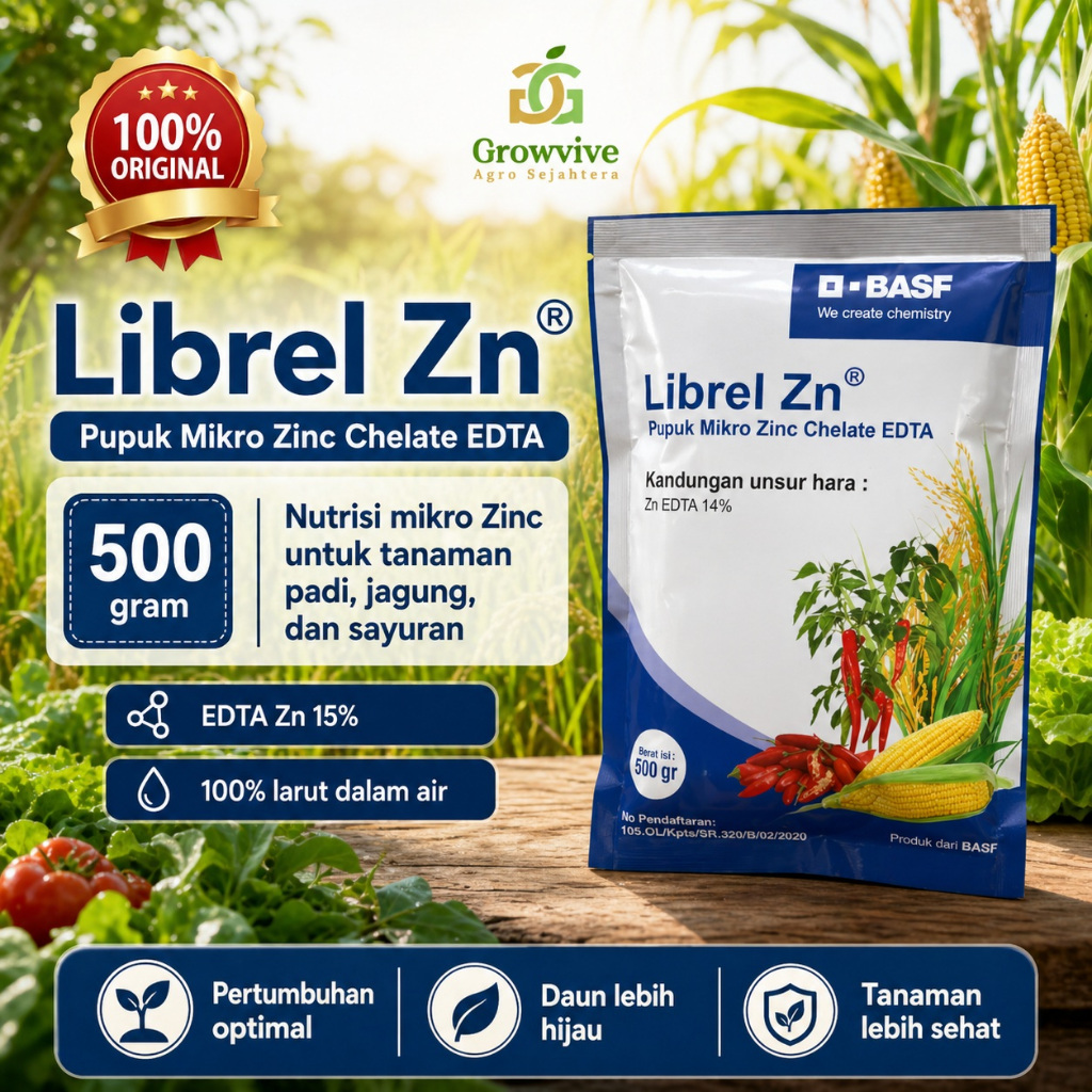 Pupuk Mikro Librel Zn 500 gr untuk Semua Tanaman