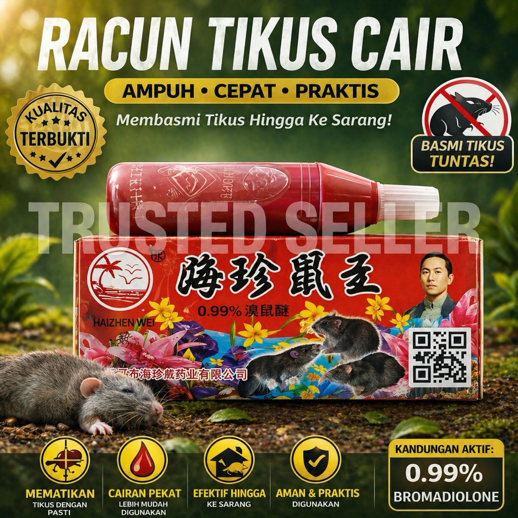 A51A HELLO_ALICE RACUN TIKUS CAIR MAOWANG 2M TABUNG TUTUP PAKU AB WARNA MERAH AMPUH 100% ORIGINAL
