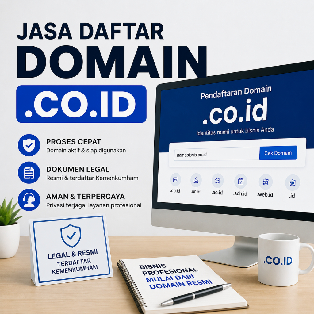 Jasa Daftar Domain CO.ID – Langsung Terima Jadi