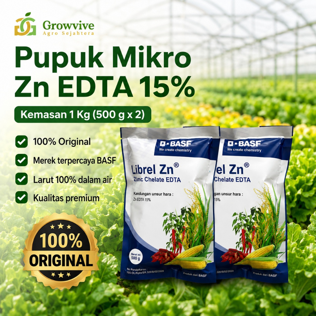 Pupuk Mikro Librel Zn 1 Kg (2 x 500 gram)