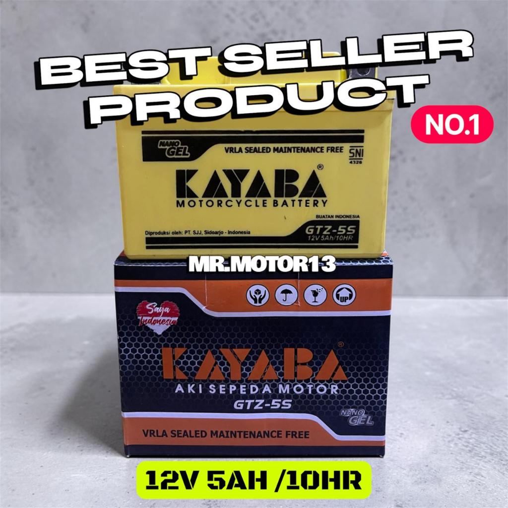 Aki Motor Honda Beat KAYABA GTZ5 Aki Kering KAYABA