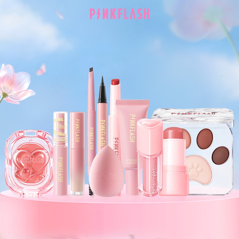 PINKFLASH OhMyColor 1st Anniversary Makeup Beauty Sets The Hottest makeup Set Full Face Makeup Set