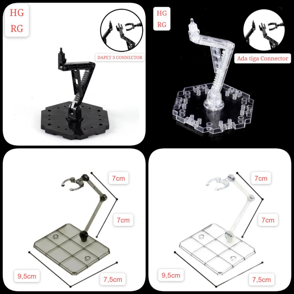 Stand Base Action Figure SHF Sigma Stand Base Gundam HG RG SD Stand Base Figure Hadiah Ulang Tahun
