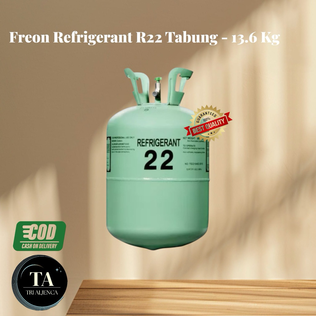 Freon Refrigerant R22 // Freon Refri R22 Tabung - 13.6 Kg