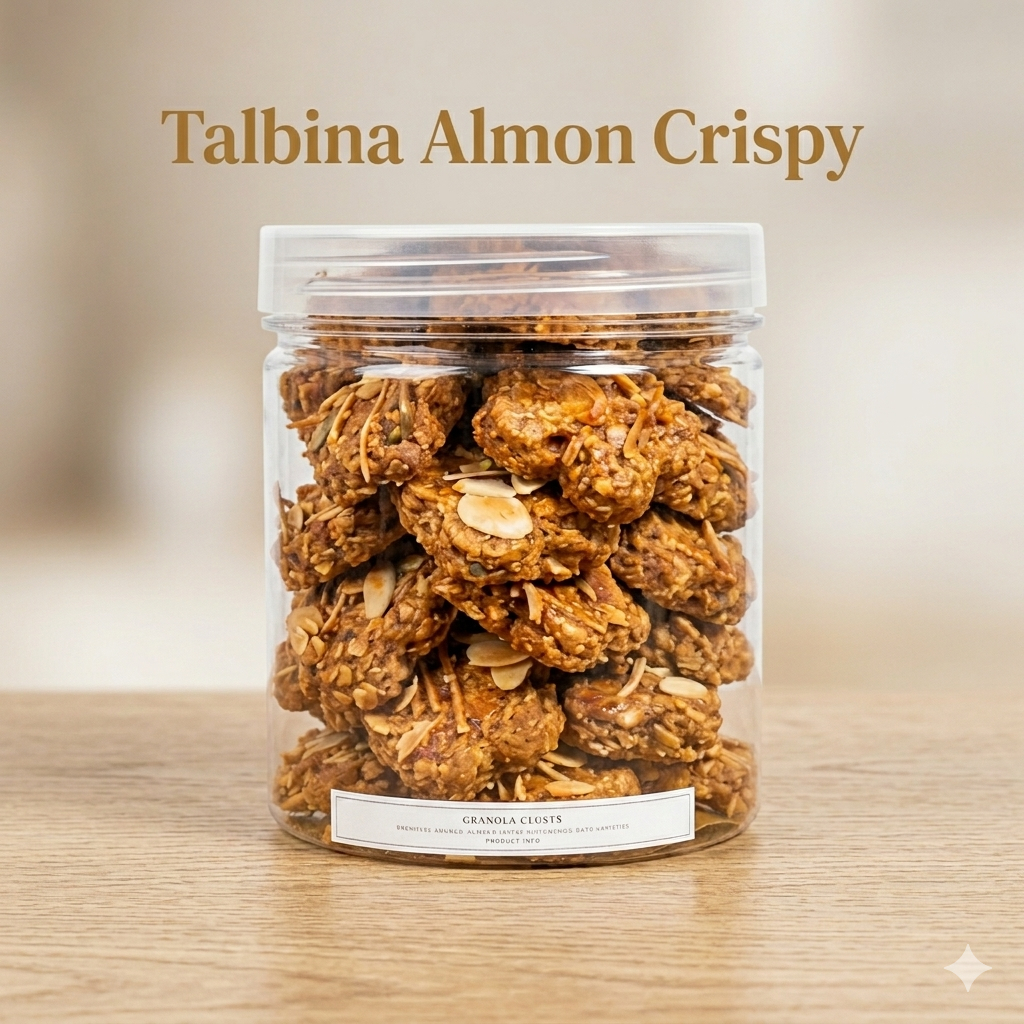 Talbina Almon Crispy - Kue Kering Gandum Arab Sehat & Renyah 250gr
