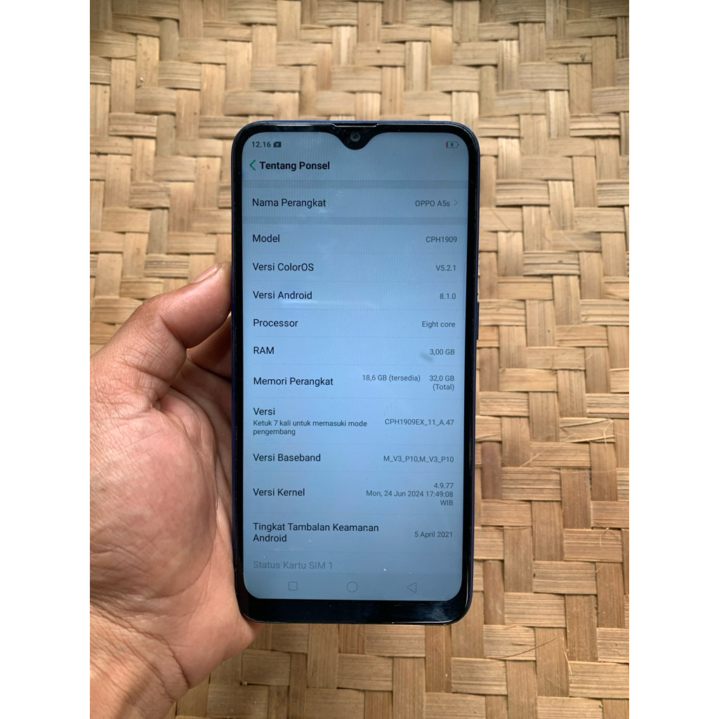 OPPO A5S Ram 3 GB / 32 GB || Second Resmi