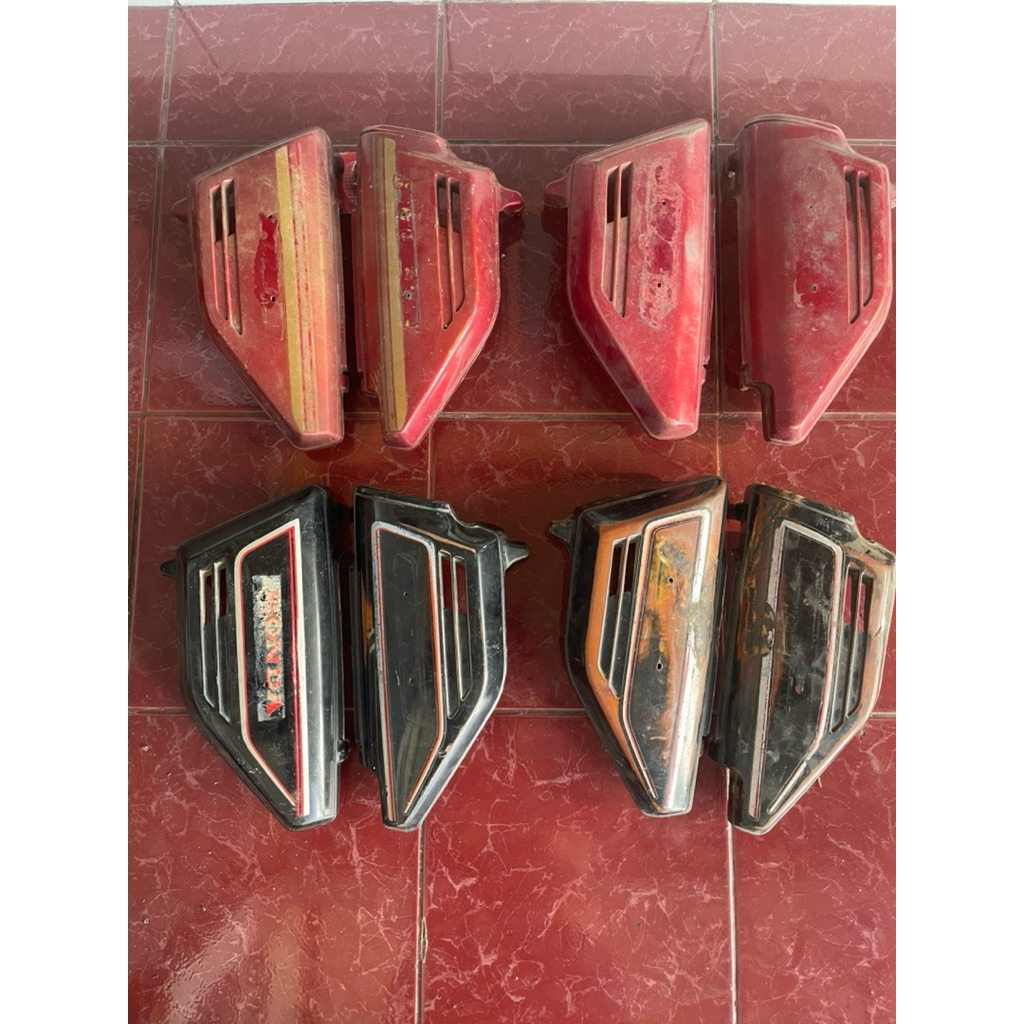 Box aki tempong GL100 original paint lepasan motor