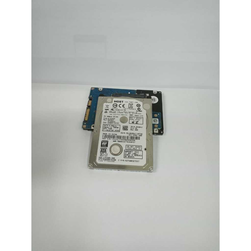 Hardisk Hdd Laptop Hitachi / HGST 500GB 7200RPM 2,5" Sata Body Slim Ori Copotan Mulus Like New
