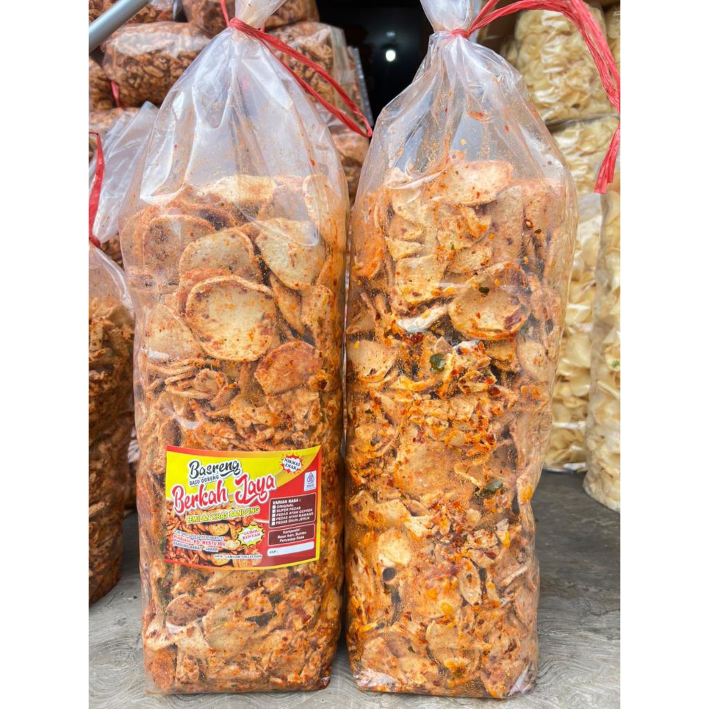 Basreng bulat berkah jaya pedas