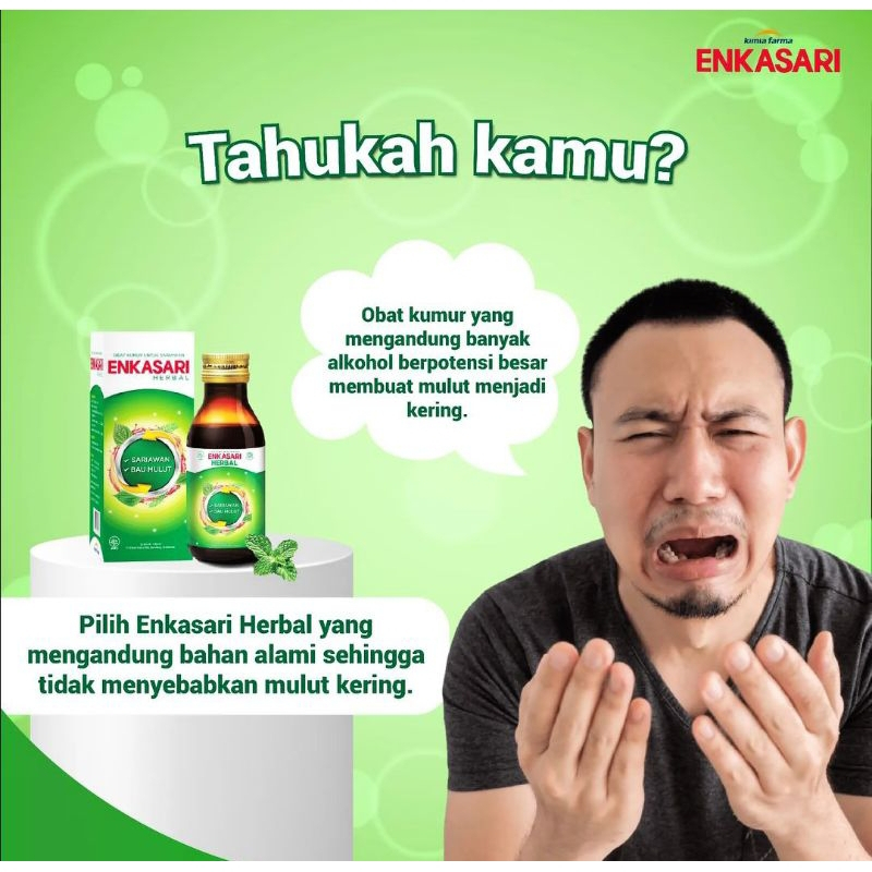 Enkasari Herbal Obat Kumur & Sariawan 120ML