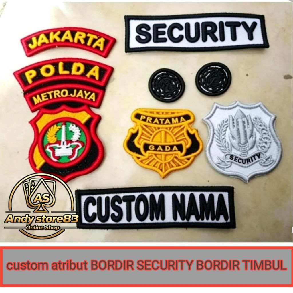 ATRIBUT BORDIR SECURITY/CUSTOM BORDIR SECURITY MODEL TIMBUL