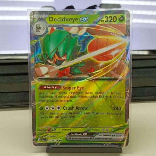 DECIDUEYE EX MA4 022/123 RR ID HOLO