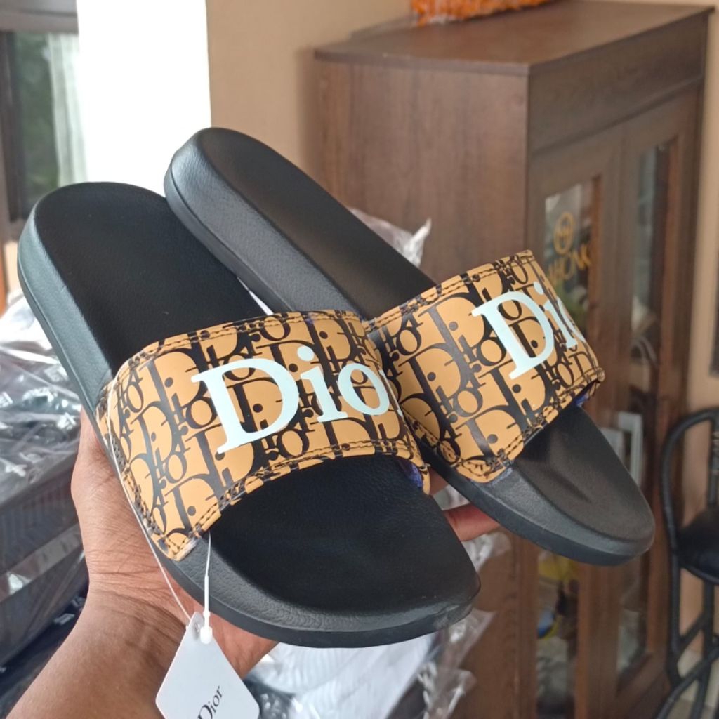 Sandal Slop Dior Peria Wanita Sol Pailon Anti Slip Sandal Slide Distro