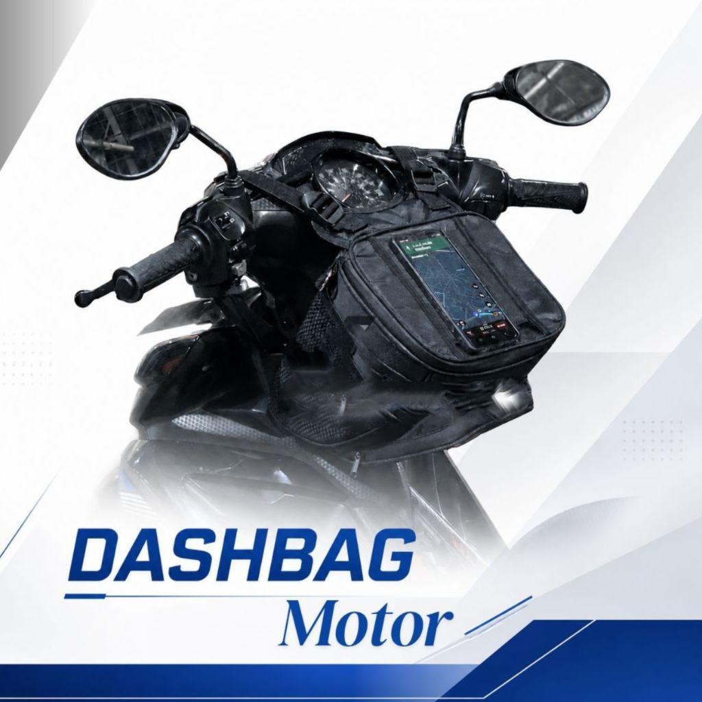 Dasgba bagasi depan motor bebek metik waterproof anti air tas box hp GPS