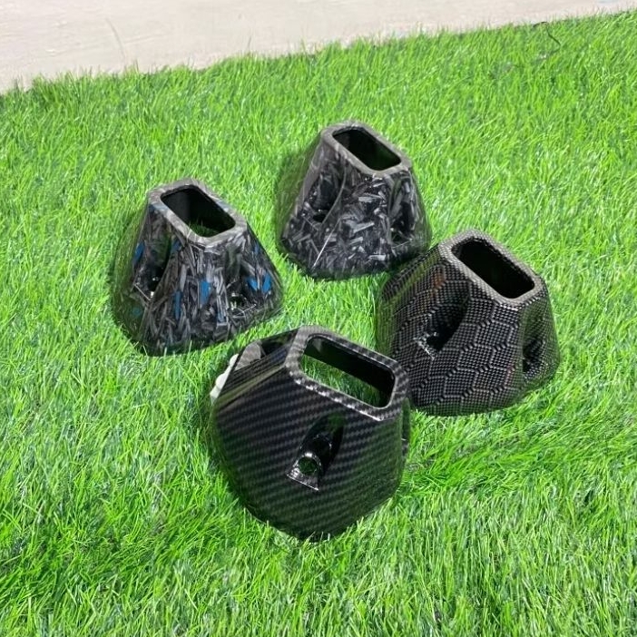 CORONG KNALPOT VARIO 125 COVER CORONG KNALPOT VARIO 125/150 CARBON CELUP MOTIF HEXAGON, TWILL FORGET