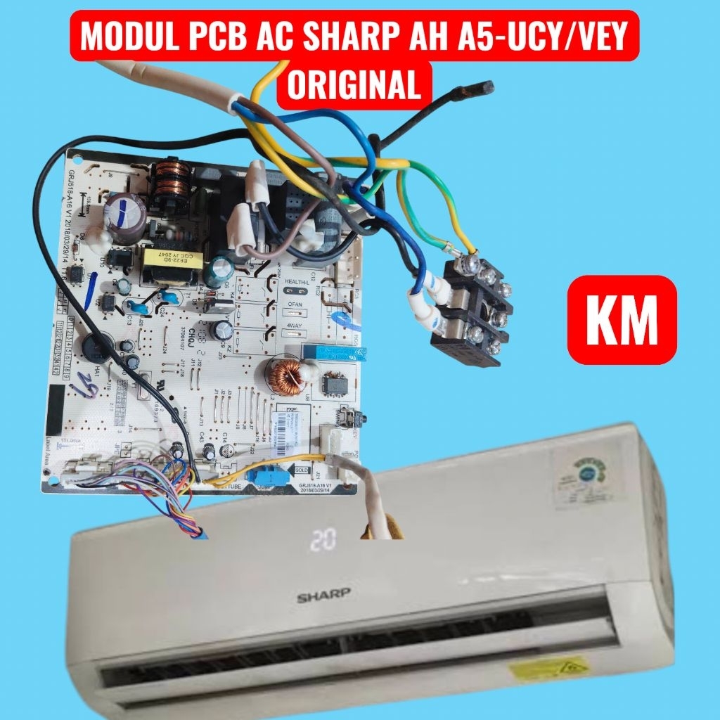 MODUL PCB INDOOR AC SHARP SERI AH A5-A5UCY / A7UCY / A9UCY / VEY / SENSOR DISPLAY RECEIVER REMOTE RE