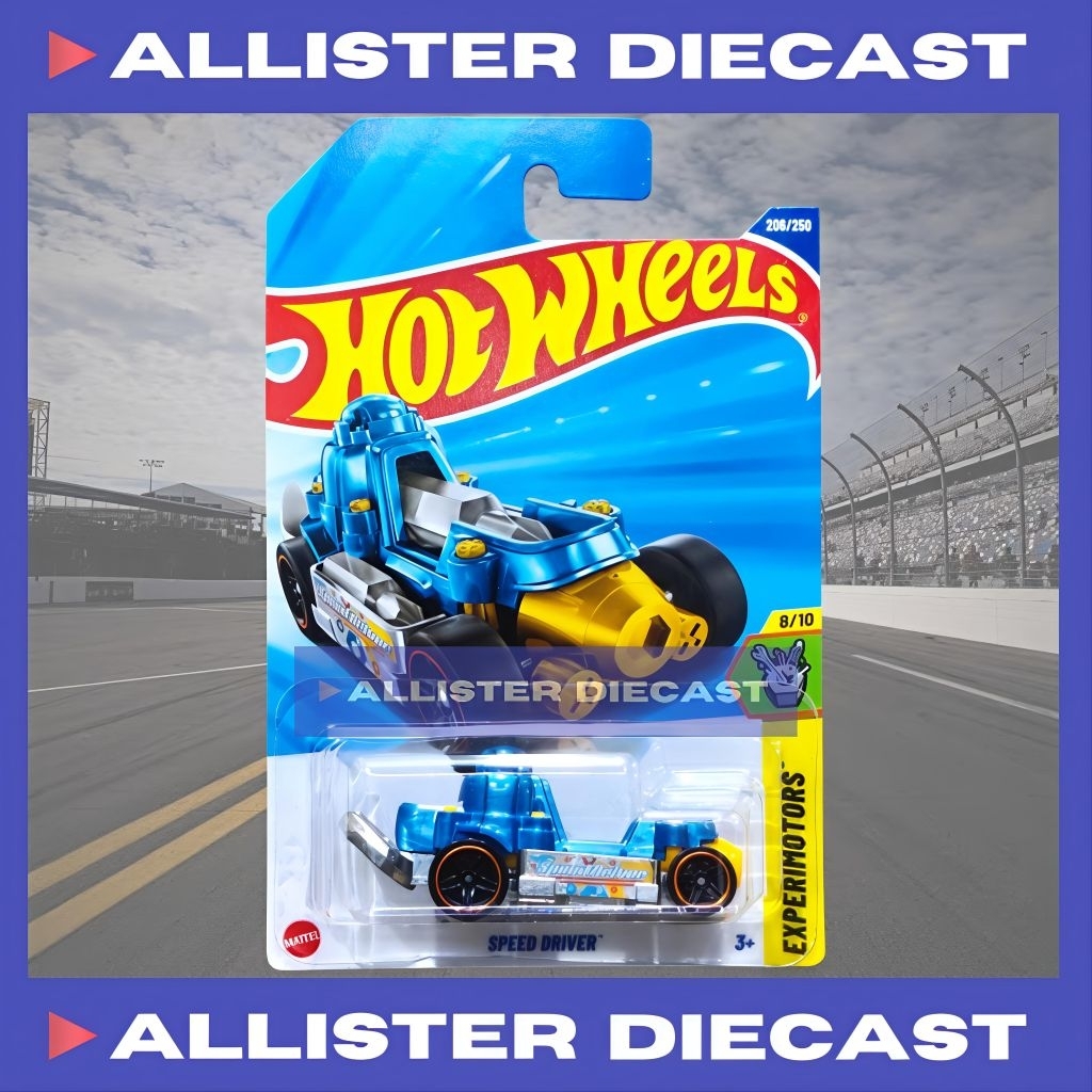 Hot Wheels Speed Driver Biru Hotwheels Speed Driver Blue HW Experimotors Hot Wheels Lets Race