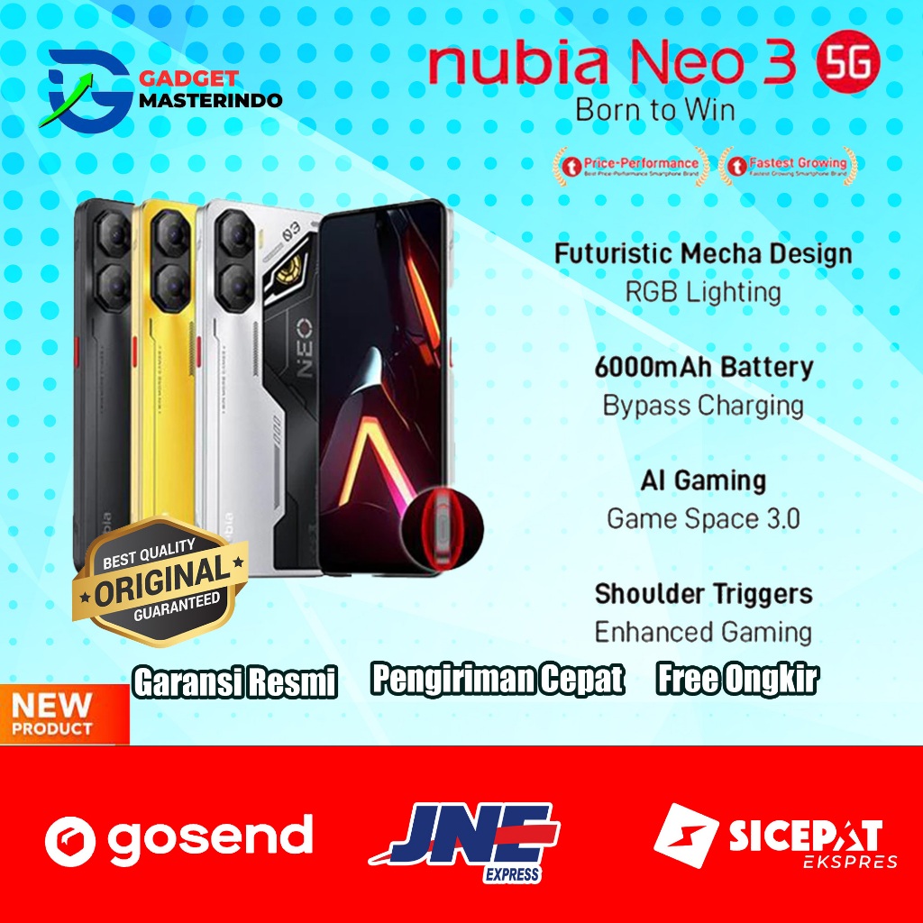 Nubia Neo 3 5G 8/256GB Garansi Resmi