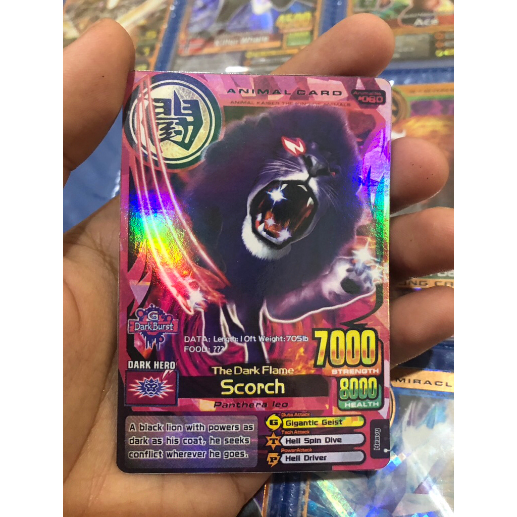 (BACA DESKRIPSI) Animal Kaiser Scorch ver 5 ultra rare replica hologram