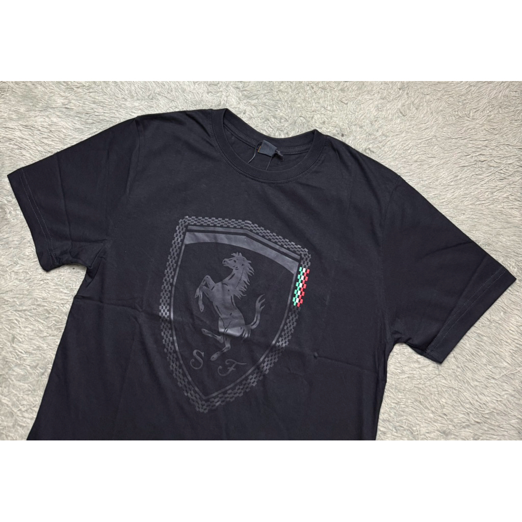 Kaos Ferari Hitam Merah Premium Branded