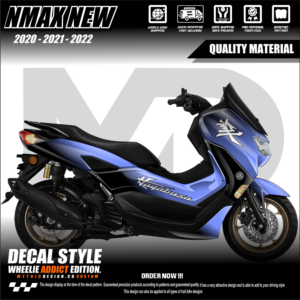Decal Sticker Dekal Stiker Motor Yamaha New Nmax 2020 - 2021 - 2022 Facelift ABS - non ABS Fullbody 