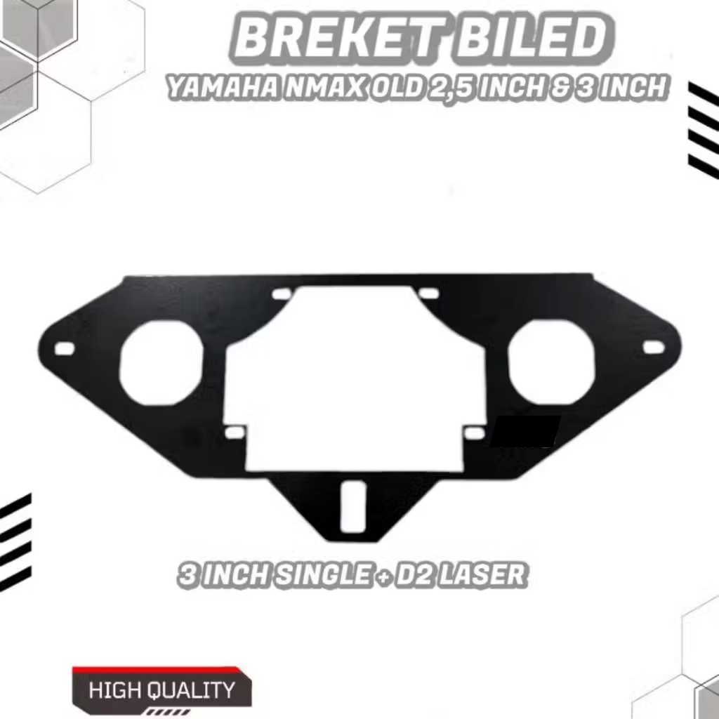 BREKET DUDUKAN LAMPU BILED 3 INCH NMAX OLD BRACKET LAMPU BILED PROJIE NMAX OLD 3 INCH SINGLE